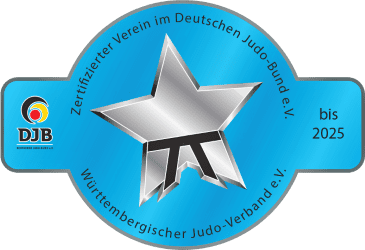Zertifizierungsabzeichen des Württembergischen Judo-Verbands für einen Verein bis 2025 im Deutschen Judo-Bund e.V.