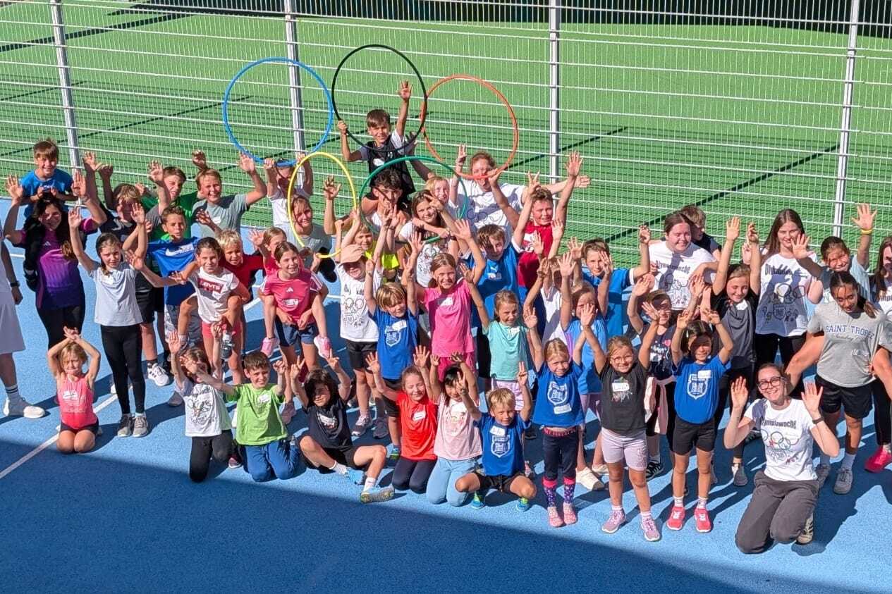 Gruppenbild der Teilnehmer der Olympiawoche
