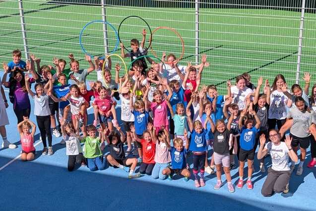 Gruppenbild der Teilnehmer der Olympiawoche