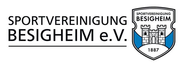 Logo der Sportvereinigung Besigheim e.V. mit Jahr 1887 und einem Wappen mit Schlossmotiv.